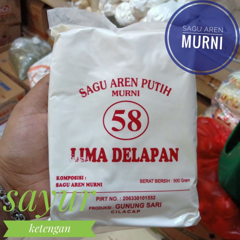 

SAGU AREN MURNI 58 500GRAM