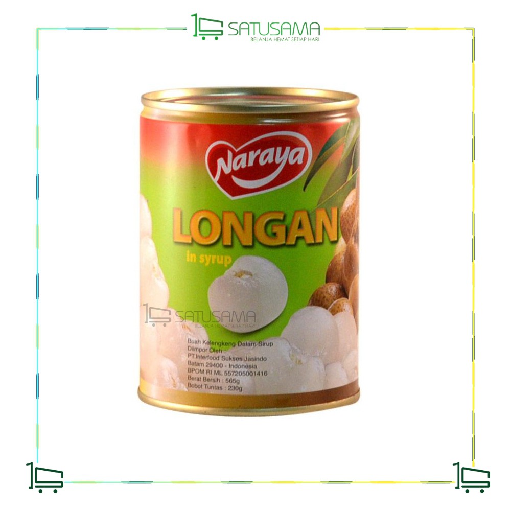 

Naraya buah longan kaleng 565g / satusama