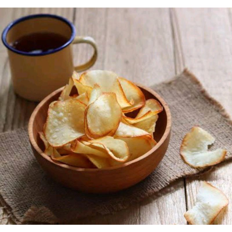 

keripik singkong asin GRTIS BUBBLWARP