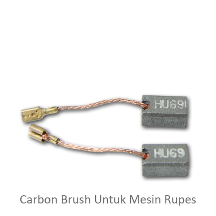 ORIGINAL - Carbon Brush Mesin Poles Rupes Part 47.105 1 Pasang