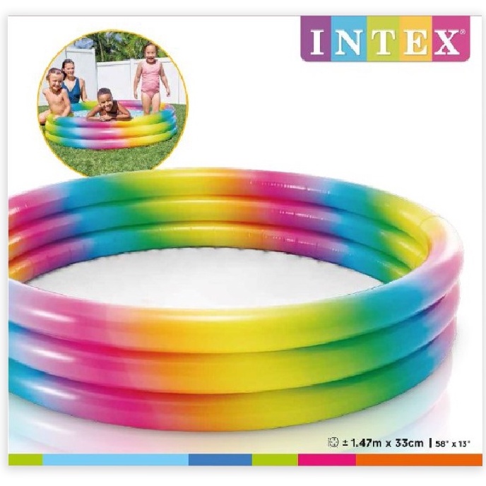 INTEX Kolam Anak Rainbow Ombre Pool 58439