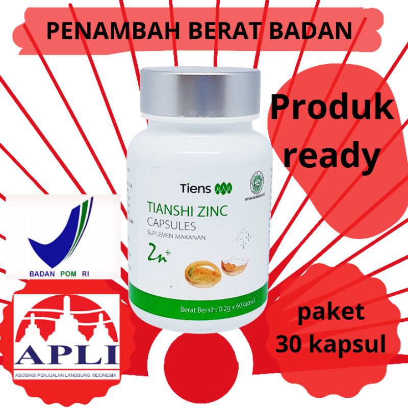 penambah berat badan | vitamin penambah berat badan | zinc tiens