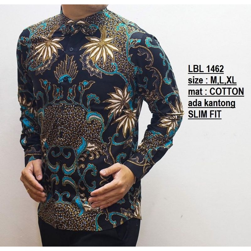 CBL701 KEMEJA BATIK PRIA SLIMFIT MEWAH LINABATIKDISTRO UNIK BAJU BATIK PRIA BEST SELLER