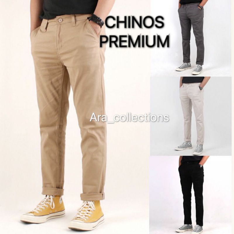 Celana Chino Panjang Pria Premium size 27-38