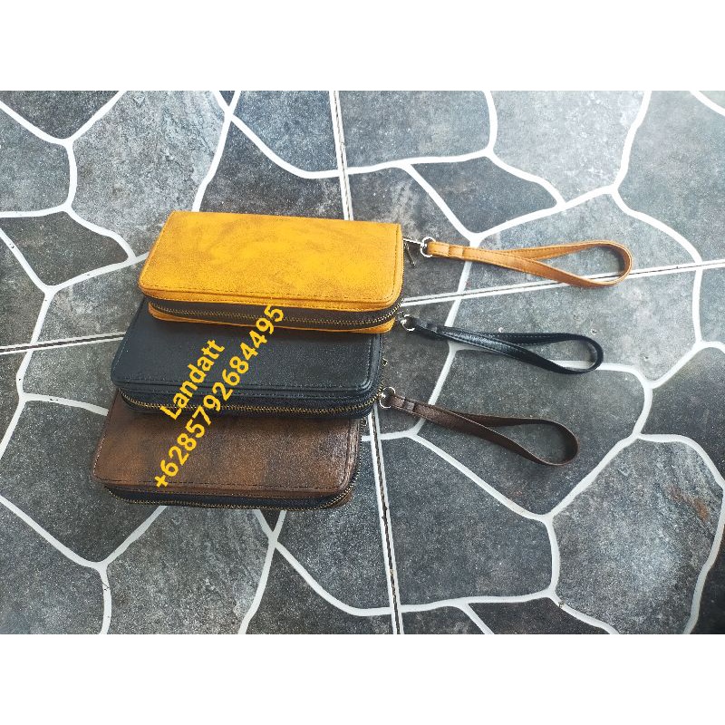 Dompet Taji Resleting Tali pendek