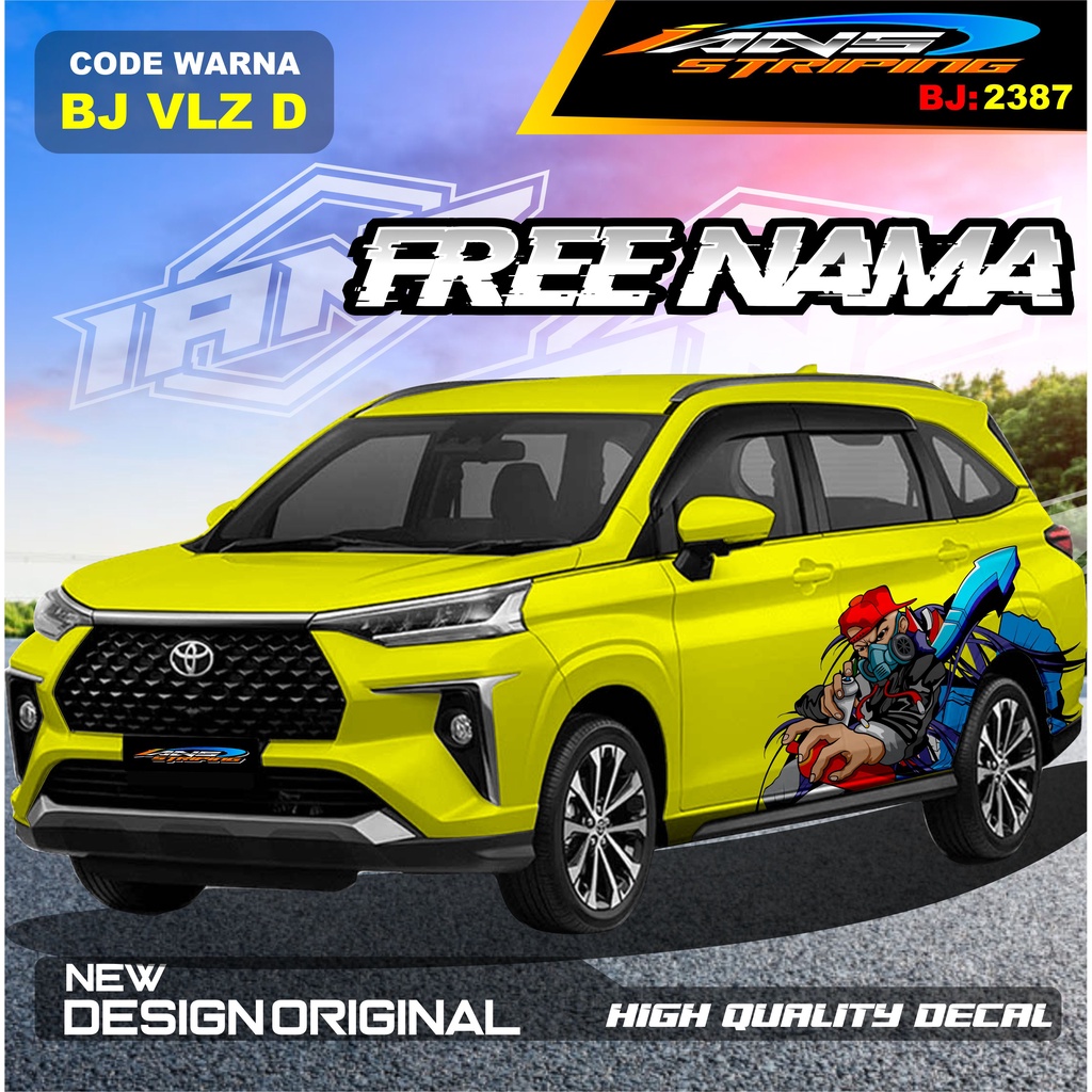 VARIASI STIKER MOBIL AVANZA VELOZ / VARIASI STIKER MOBIL XENIA REBORN / STICKER DECAL MOBIL PAJERO / STIKER MOBIL