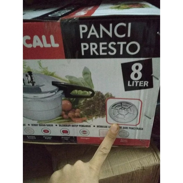 [ COD ] Panci Presto 8 Liter / Panci Presto Stainless steel 8 Liter / panci ungkep rebus melunakkan ayam daging sapi kambing sate