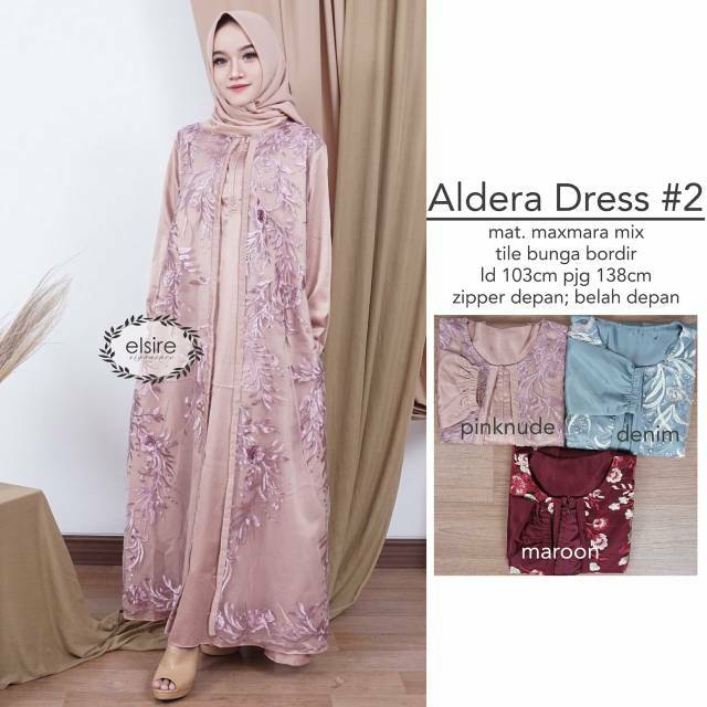 ALDERA DRESS ABAYA TILE ELSIRE ELSIRE STORE