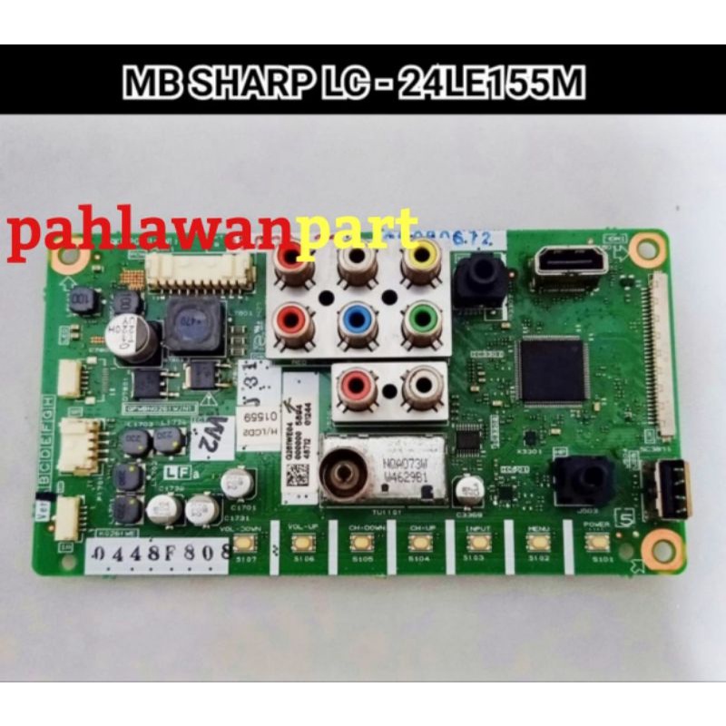 Mainboard TV Sharp LC 24LE155 M Motherboard - Main Board - MB - Micom - Sharp type LC 24LE155 M
