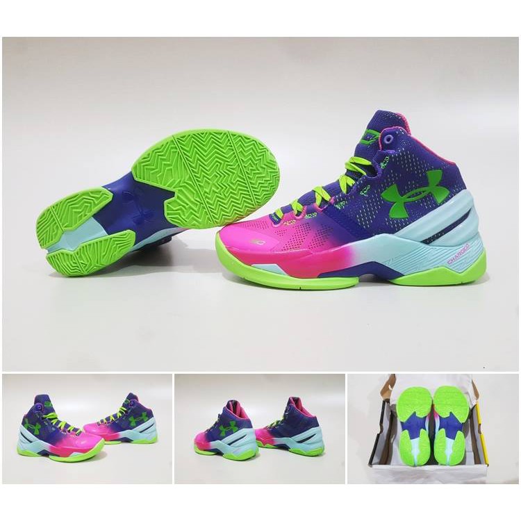 SEPATU BASKET UA CURRY2 HIGH NORTH
