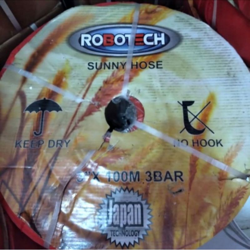 Selang Terpal 3" x 100meter × Sunny Hose Selang Pembuangan Pompa Air Irigasi