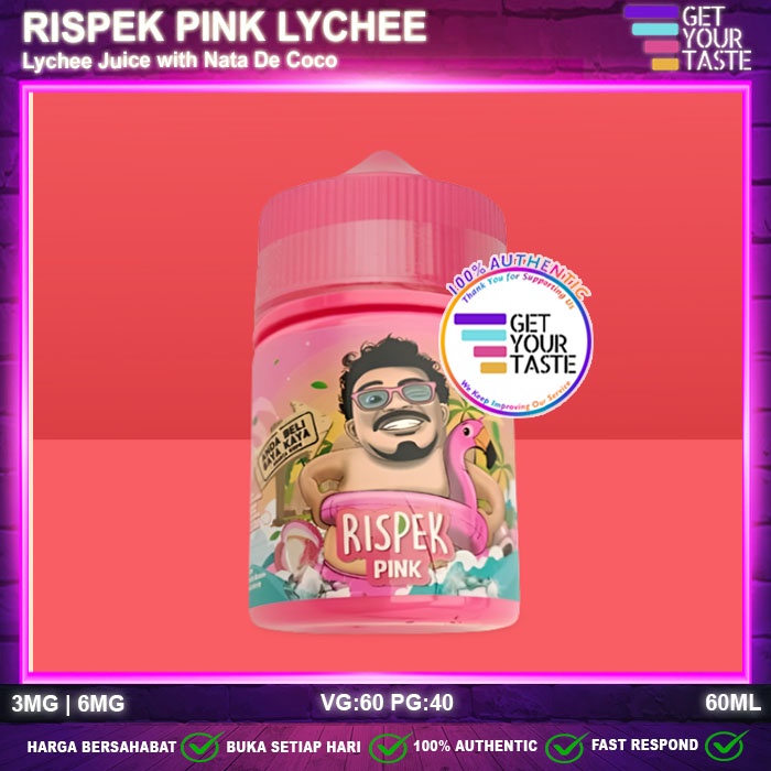 Liquid Rispek Pink Lychee 60ML by Elf Factory x Ananta Rispo