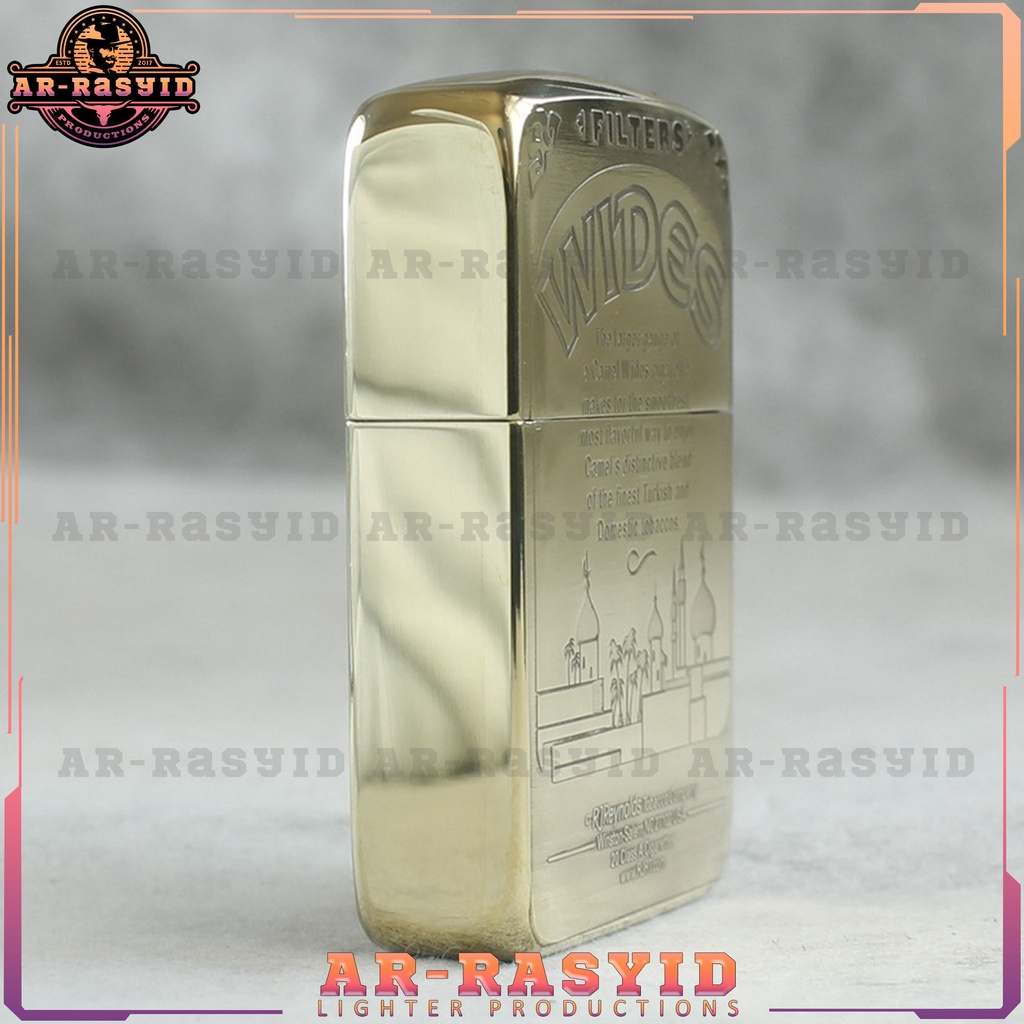 Korek Api Minyak Zippo Gold Motif Wides 1941B