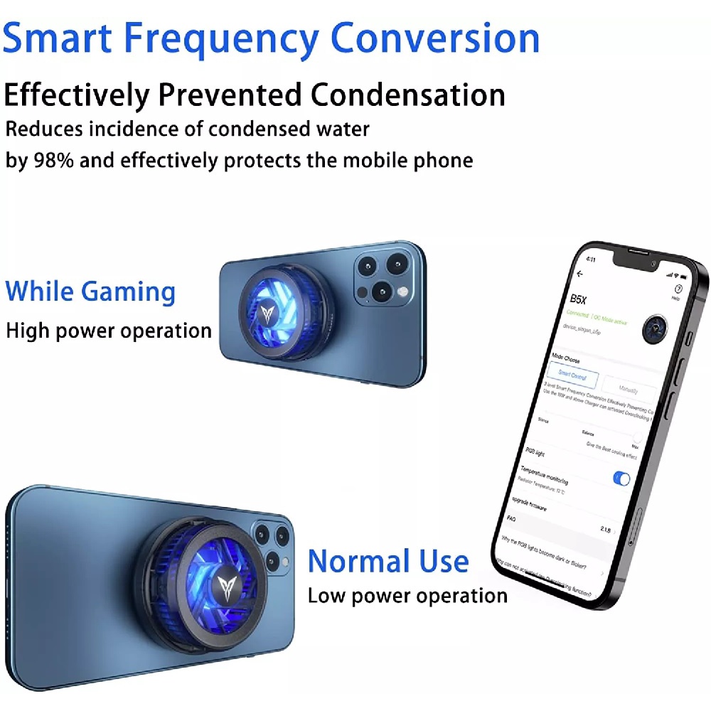FLYDIGI B5X MagSafe Mobile Cooling Fan - Pendingin Smartphone