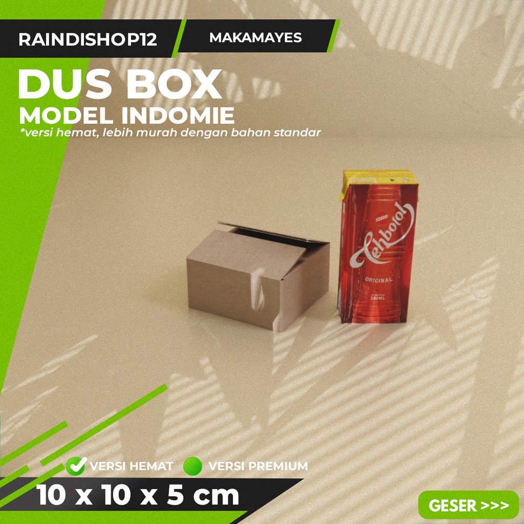 

BOX 10 X 10 X 5 CM KARDUS KOTAK KEMASAN PACKAGING KADO POLOS