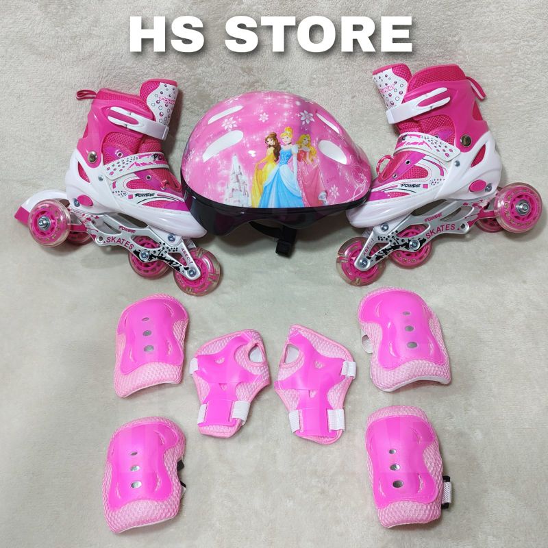 READY SEMUA WARNA &amp; UKURAN ! FULLSET SEPATU RODA INLINE SKATE, HELM ,DEKKER UNTUK ANAK TERMURAH !!!