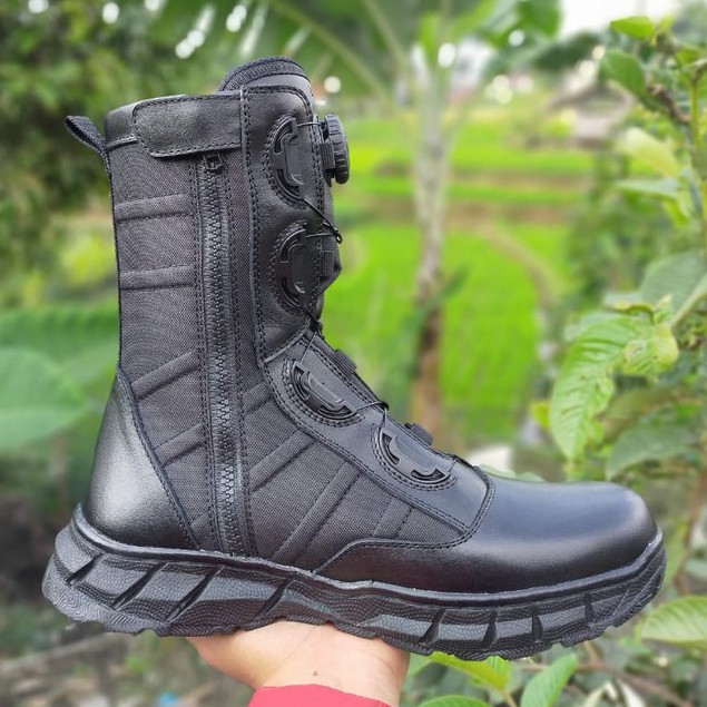 SEPATU PDL NINJA TALI PUTAR MR.MASTER KULIT SAPI ASLI SEPATU PDL DINAS LAPANGAN TNI POLRI SECURITY