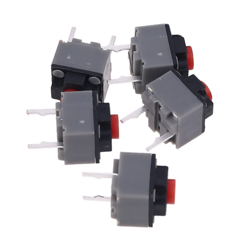 Cre 5pcs Saklar Micro Switch 6x6 X 7.3mm Bentuk Kotak
