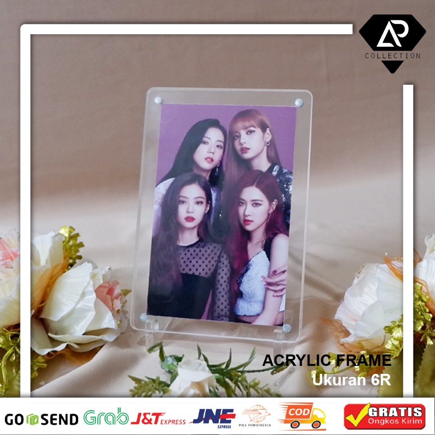 Acrylic Frame Book Magnet Akrilik Model Buku Photocard Holder KPOP