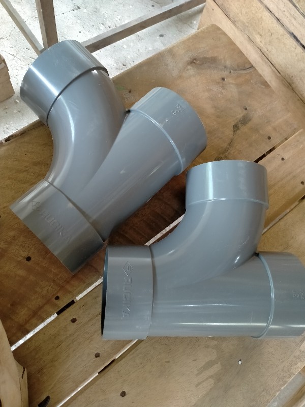 Large Radius Tee | Tee Y 90 Derajat D Pvc Pipa Pralon Air 3” Rucika