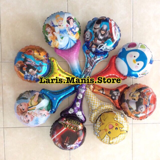 Balon pentung karakter - balon pentung disney - balon kartun - balon foil avenger spiderman princes