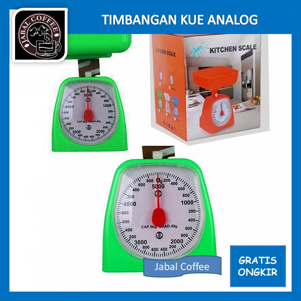 Kitchen Scale Kapasitas 5 Kg / Timbangan Kue Analog