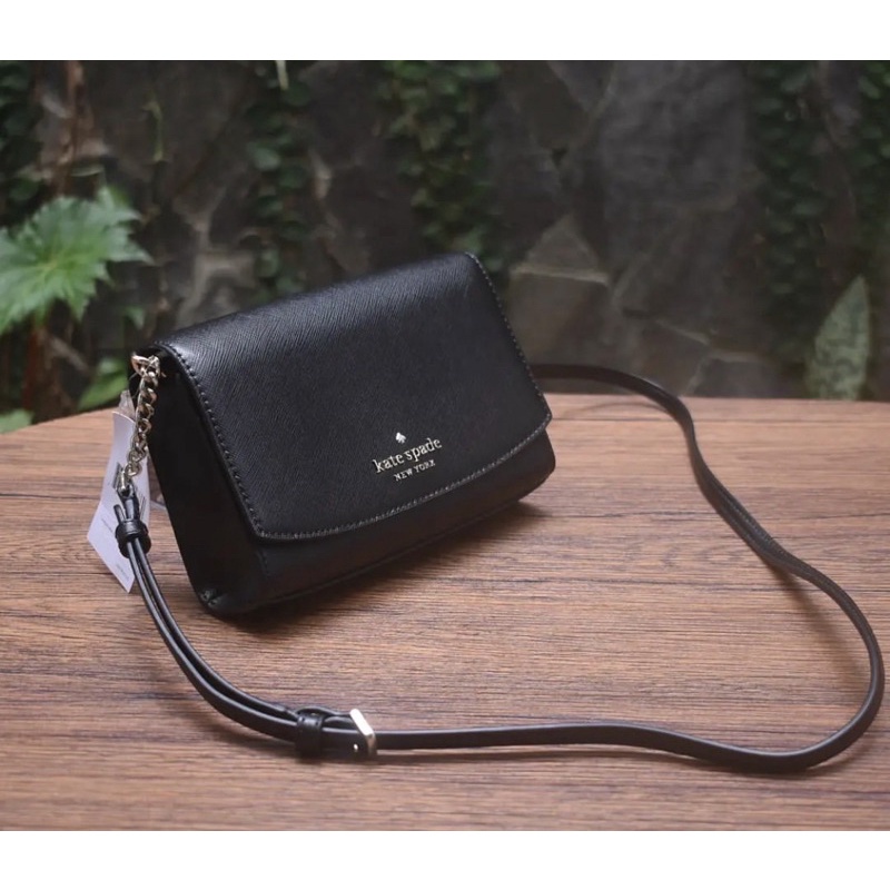 KS SMALL FLAP CROSSBODY BLACK