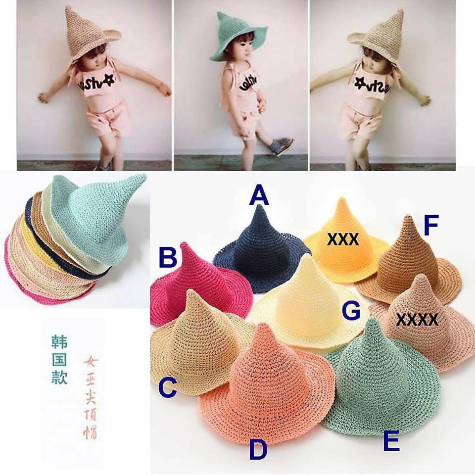 Topi Anak Cewek Kekinian Kurcaci Colourful Hat