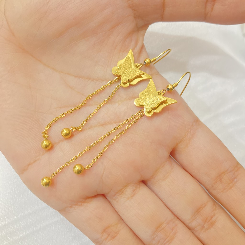 Anting Jurai Titanium Wanita Anti Karat Korean Style Perhiasan Fashion