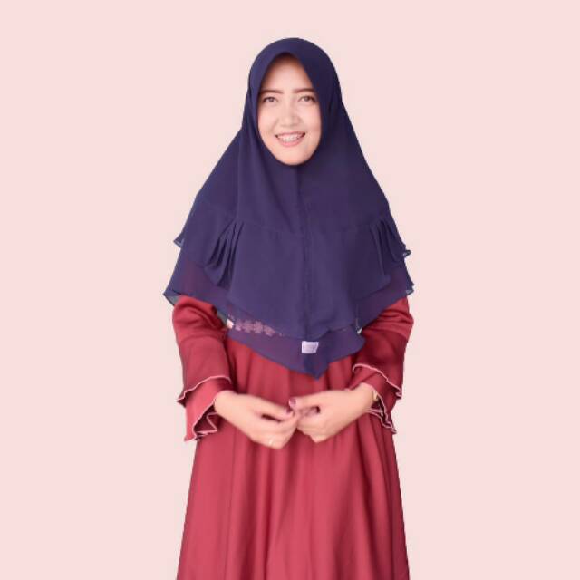 Hijab syar'i ceruti premium 2 layer