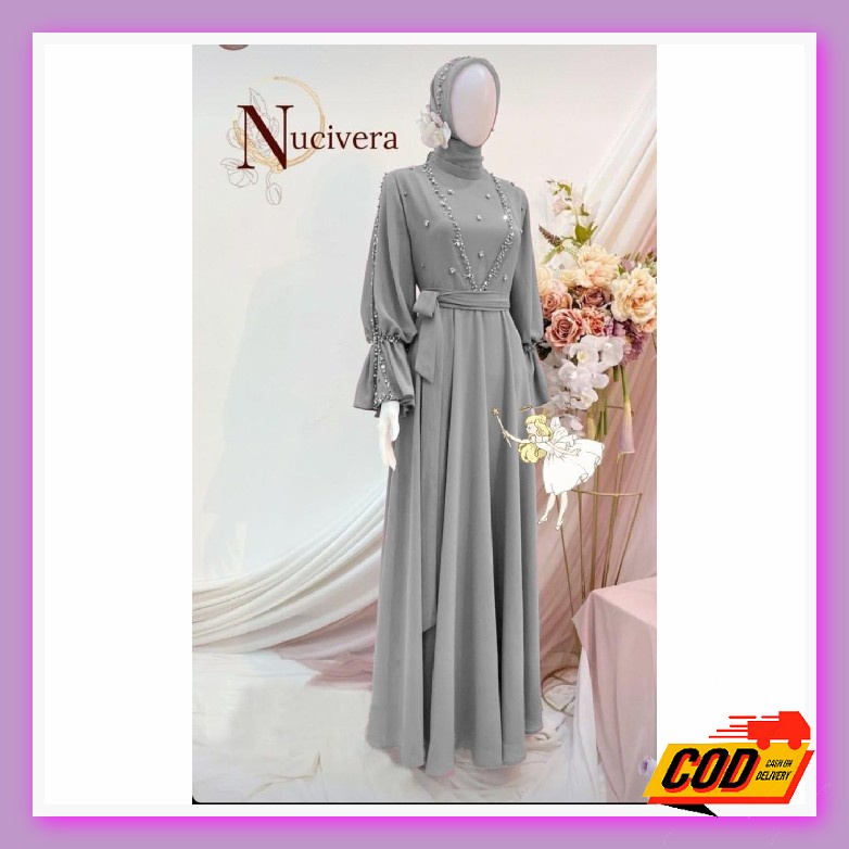 [Erd 012]Tatiana Dress-Dress Korea-Gamis Wanita Remaja Dewasa Terbaru-Korean Dress Muslimah By Erde 