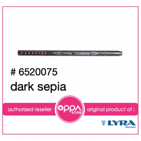 

Lyra Aqua Brush Duo Pen Dark Sepia Black Deep Sepia 6520075