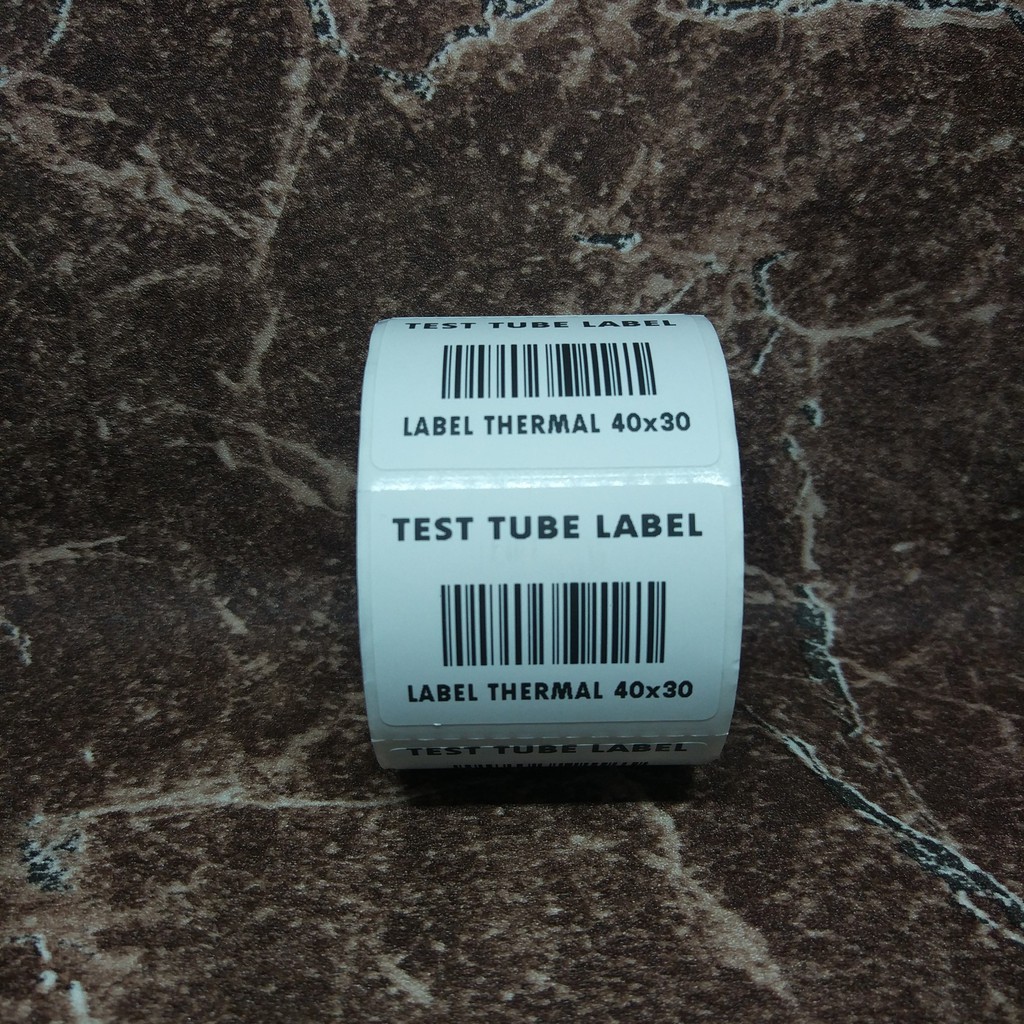 LABEL THERMAL 40x30, LABEL TABUNG - LABEL LAB KLINIK