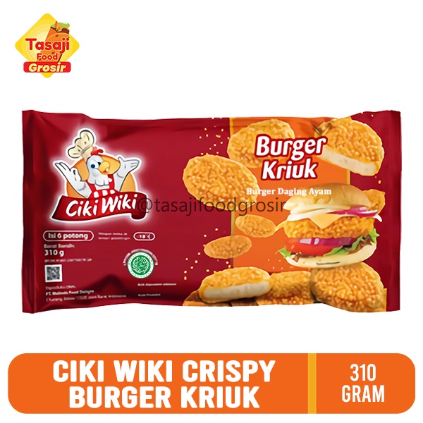 

Ciki Wiki Crispy Burger Kriuk - 310 Gram