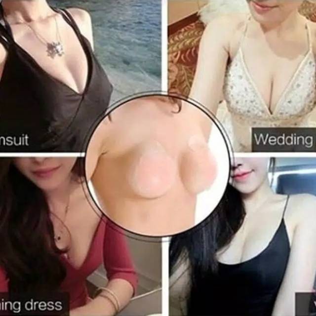 Ready Keperluan Daleman Wanita Invisible Model Backless Bra Tanpa Tali