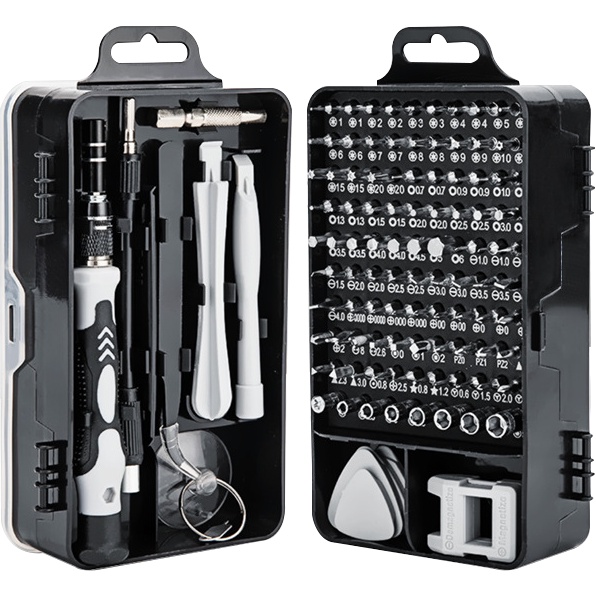 ISKU Obeng Set 122 in 1 obeng hp Multifungsi Alat Bongkar Mini Precision Untuk Smartphone Laptop Reparasi