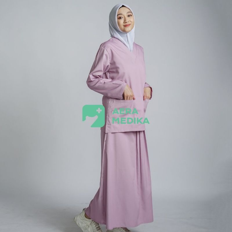 Set ROK - Baju Jaga / OK perawat / Dokter / Scrub Medis / Seragam OKA - AERA MEDIKA