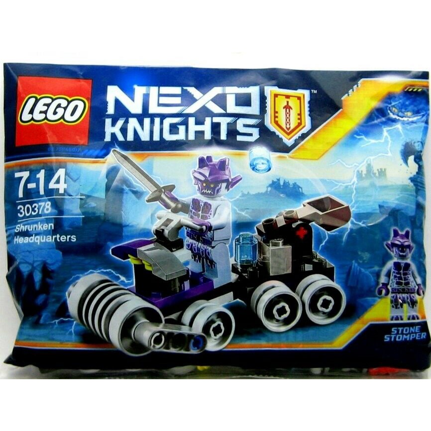 LEGO NEXO Knights-30378 Shrunken Headquarters Polybag Set Building Kid Toy Movie Army Soldier Knight