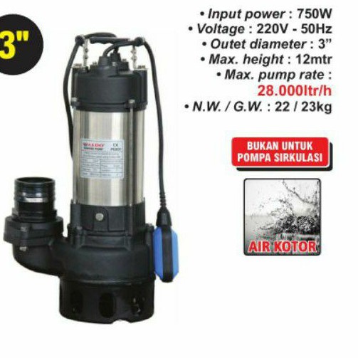 pompa celup 3 inc 833 aldo