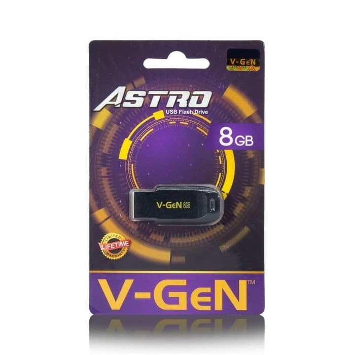 Berkualitas Usb 8Gb V-Gen Astro 2.0 Flashdisk Vgen Bergaransi