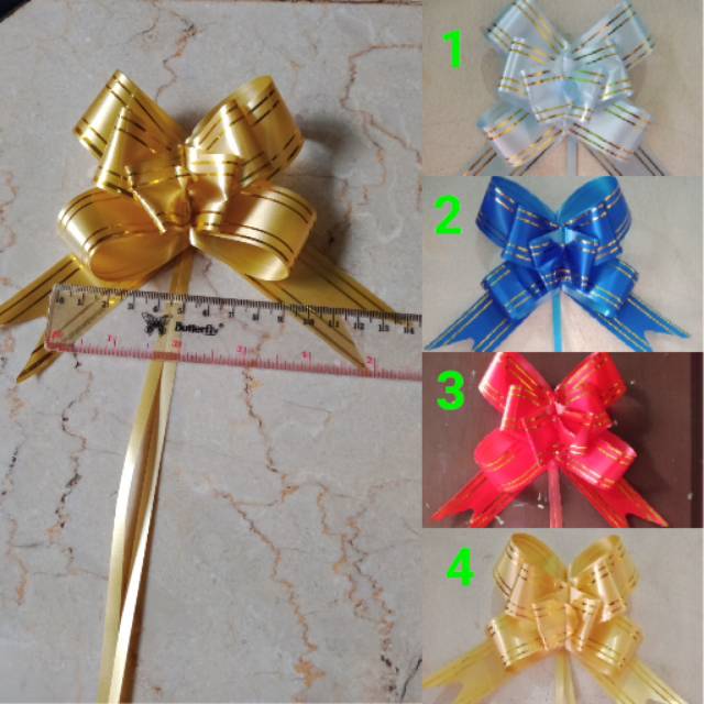 

Pita serut jumbo list mas (isi 10 pcs pita )