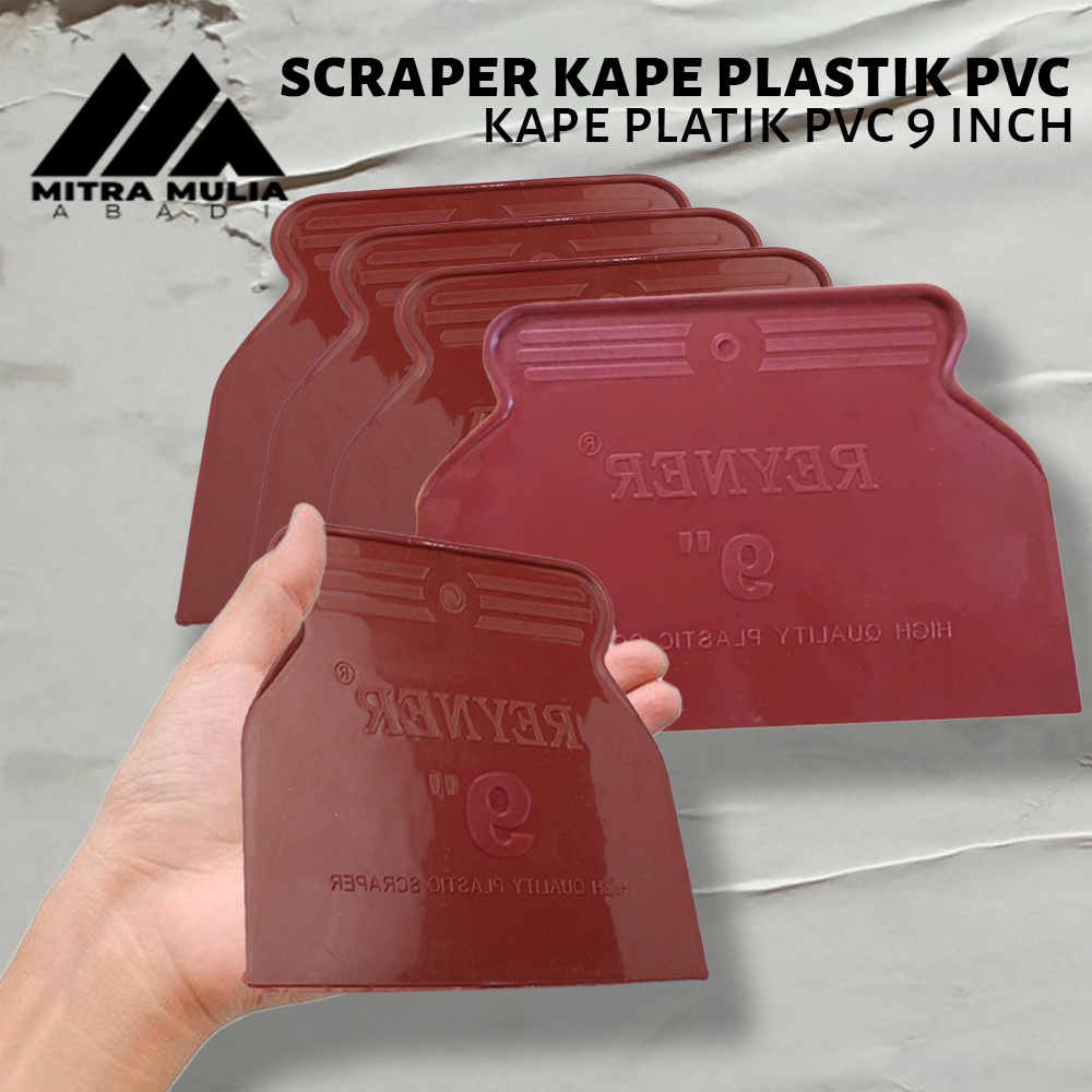 Skrap Sekrap Dempul / Kape Plastik PVC 9 Inci