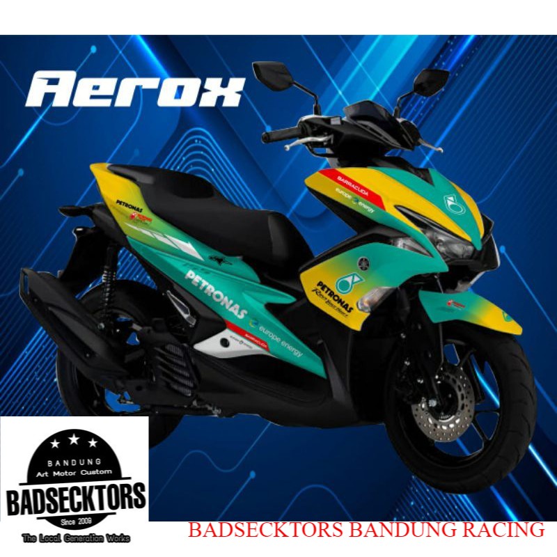 DECAL AEROX FULL BODY PETRONAS TOSCA YELLOW keren