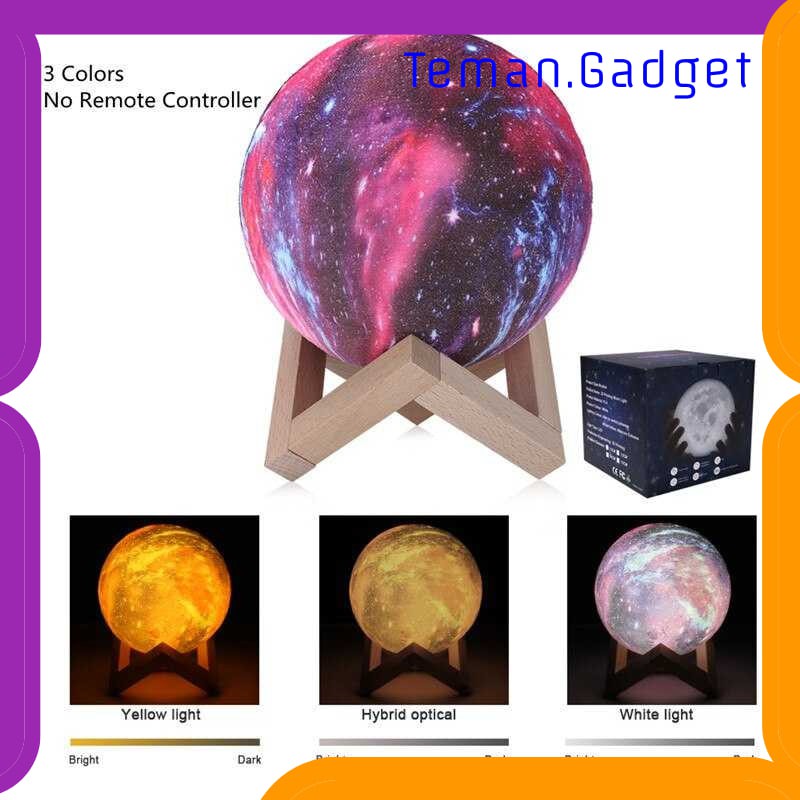 TG-DG170 Coquimbo Lampu Tidur Bulan 3D Moon Night Light Rechargeable 16 Color - 606816