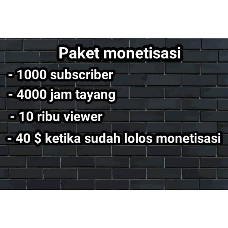 PAKET MONETISASI