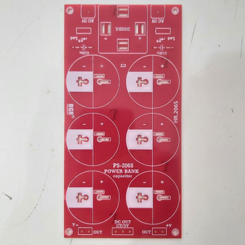 Papan PCB 6 Elco Elko PSU CAPACITOR POWERBANK BGR BELL