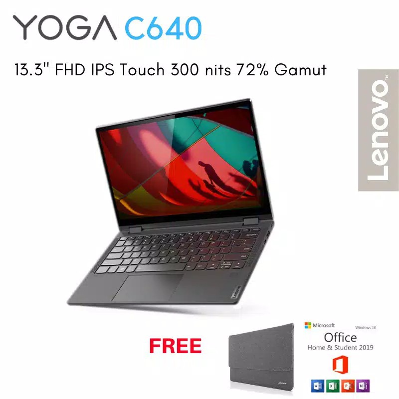NB LENOVO Yoga C640 13,3" 81UE0033ID Core i7-10510U  16GB SSD