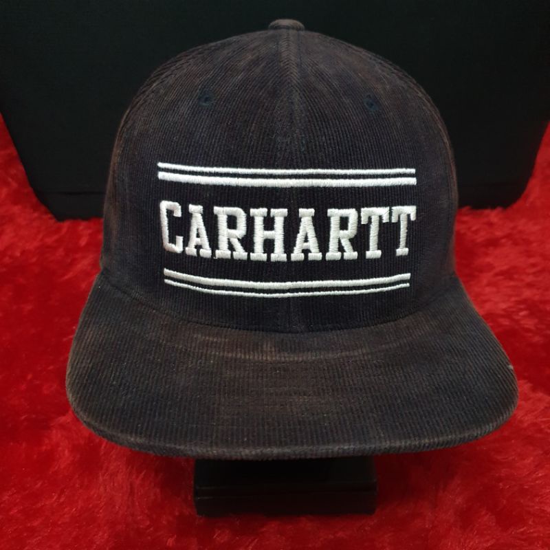 SOLD..Topi Snapback CARHARTT x STARTER Corduroy dan Snapback Stussy Under Visor Satin Green No Minus