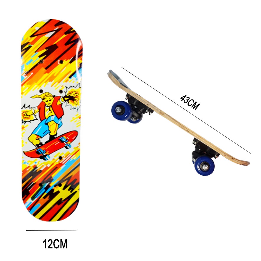 Skateboard Anak Full Set Papan Skateborad Karakter 1705