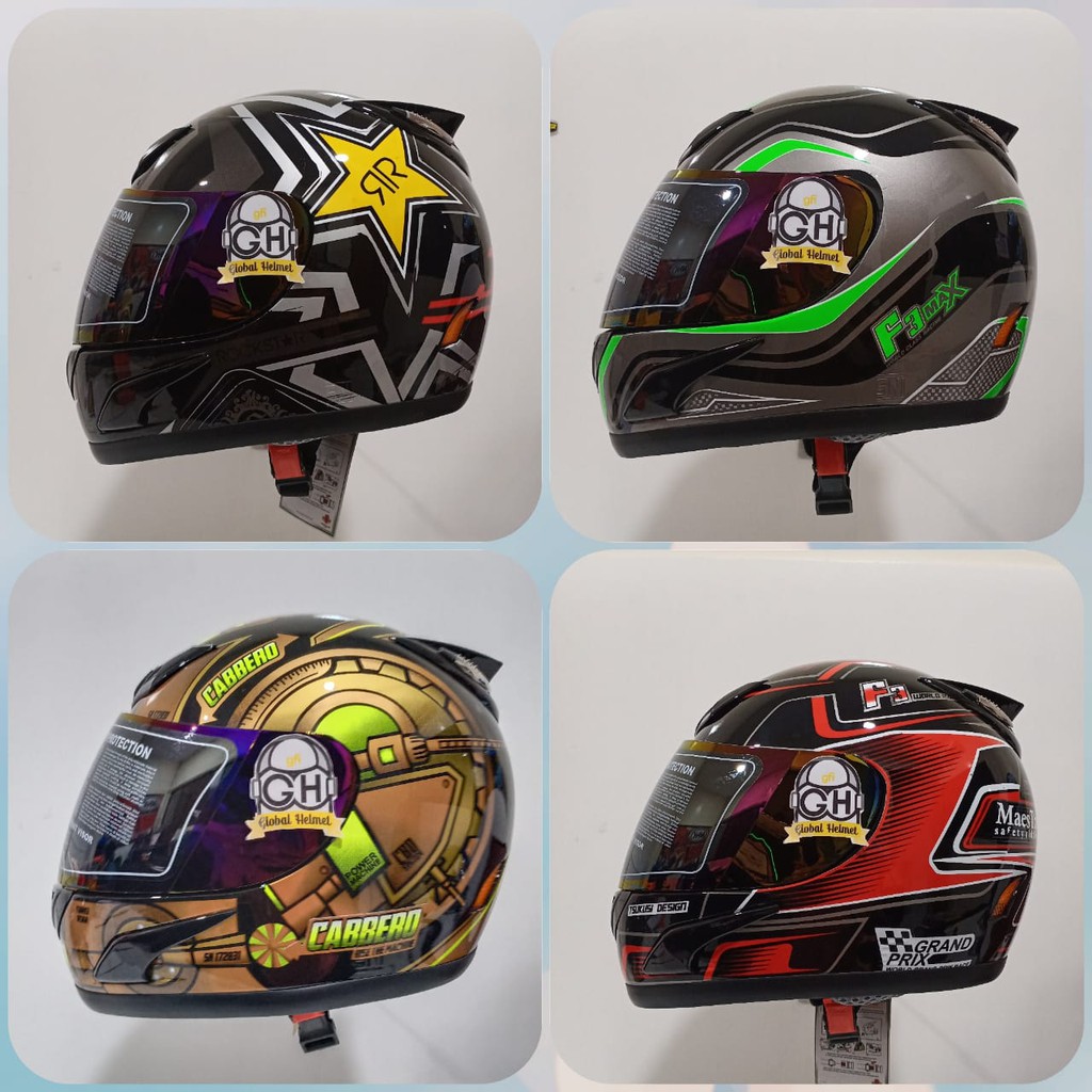 Helm JPN Full Face Kaca Pelangi